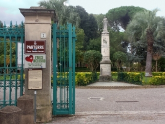 L'ingresso del Parco Pertini