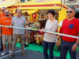 L'assessore Paola Baldari all'inaugurazione di Livorno StreetfoodÂ® 4Wheels